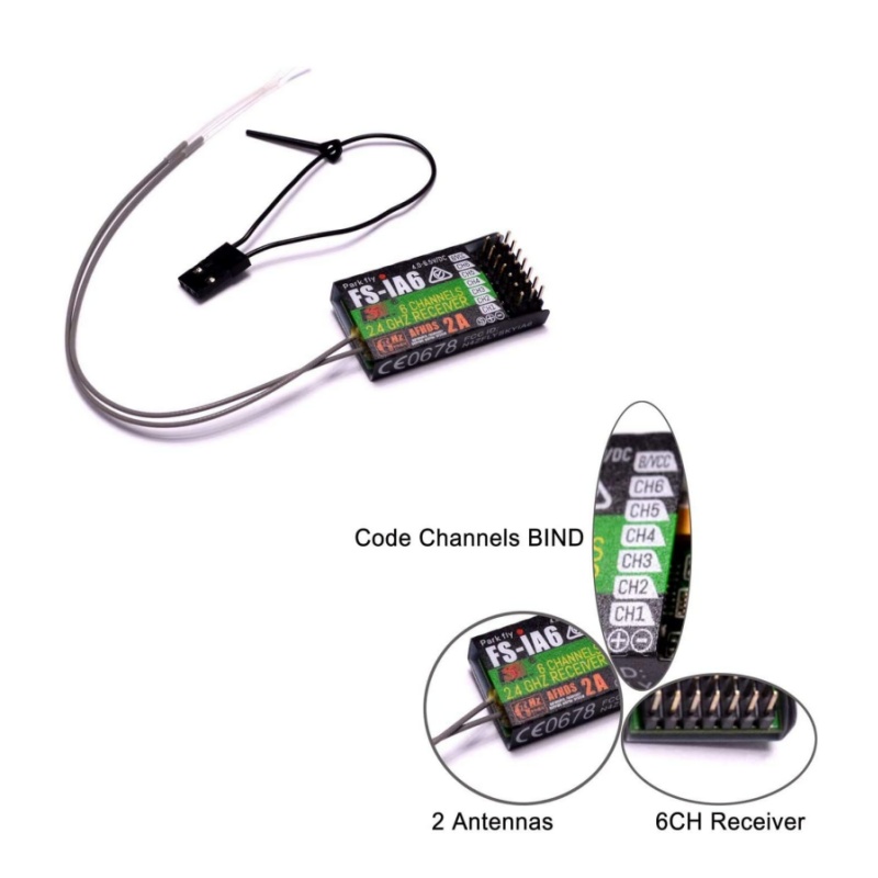 Fpv Antenna Receiver - جهاز استقبال Flysky FS-IA6 6CH هوائي