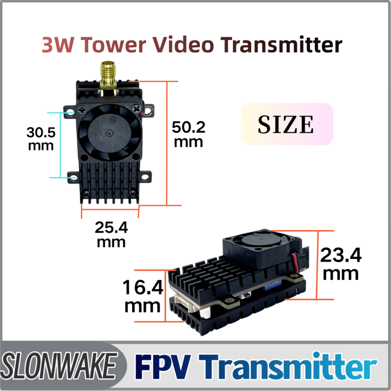 Drone Rc Toy - SLONWAKE 5.8G 3000mW محاكاة VTX FPV