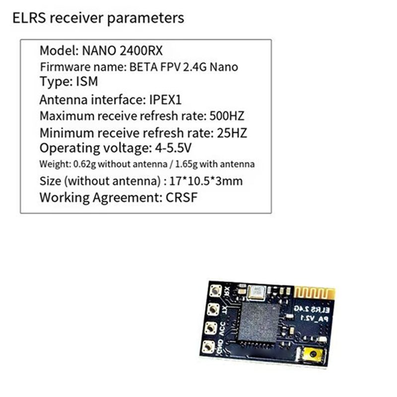 Fpv Antenna Receiver - جهاز استقبال CYGJ-10PCS ELRS بتردد 2.4