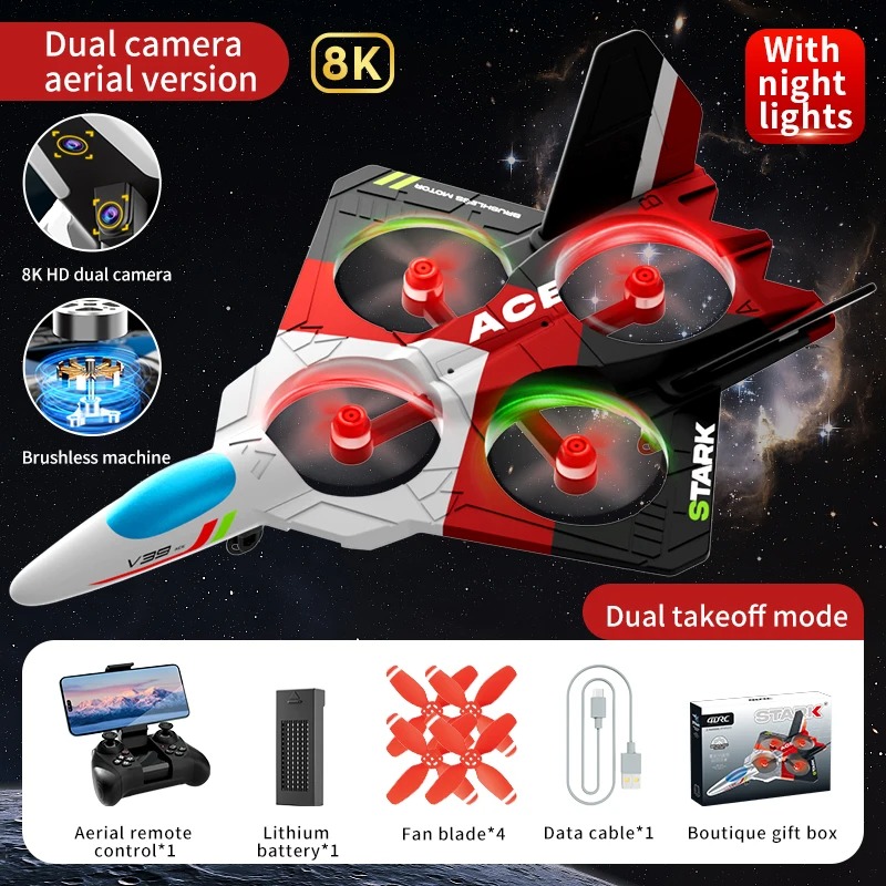 Drone Rc Fighter Jet - طائرة تحكم عن بعد مزودة بكاميرا