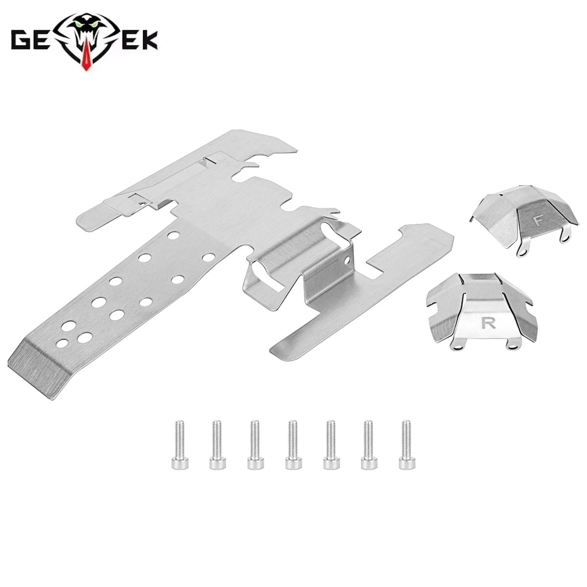 Rc Crawler Axle Parts - مجموعة دروع حماية للشاسيه من الفولاذ