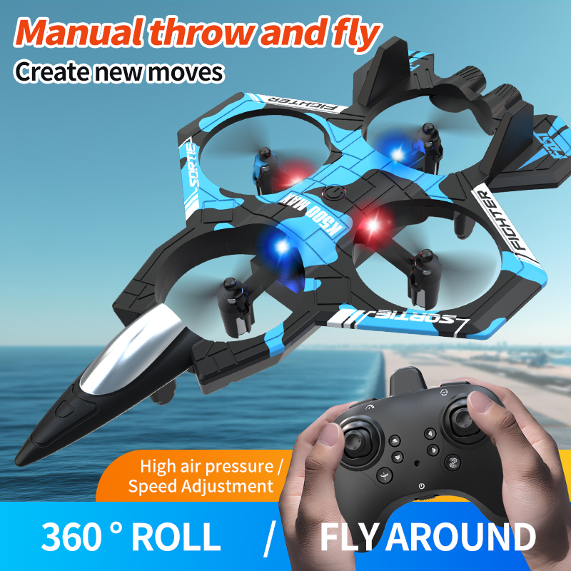 طائرة بدون طيار K500 للتحكم عن - مراجعة Drone Rc Fighter Jet وسعره