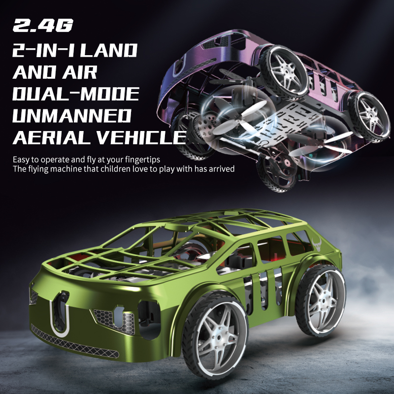 RC الطائرة بدون طيار 2 في 1 ال - مراجعة Rc Drone And Flying Car وسعره