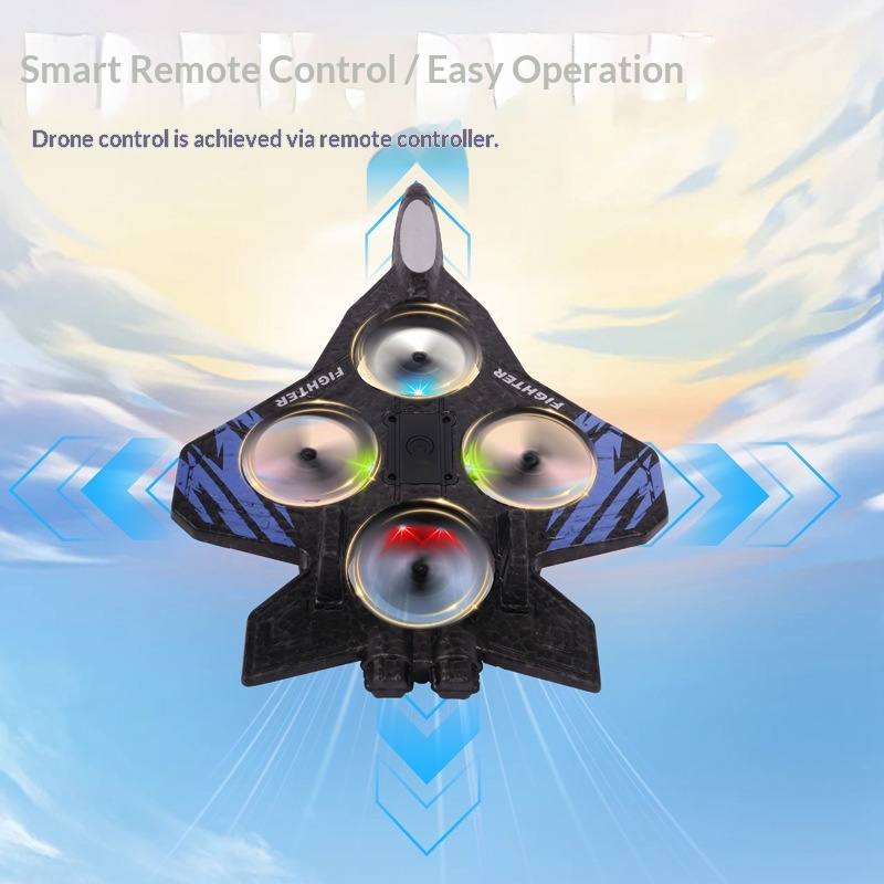 طائرة تحكم عن بعد على شكل طائر - مراجعة Drone Rc Fighter Jet وسعره