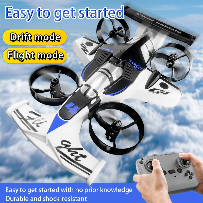 2 في 1 التحكم عن بعد كوادكوبتر - مراجعة Rc Drone And Flying Car وسعره
