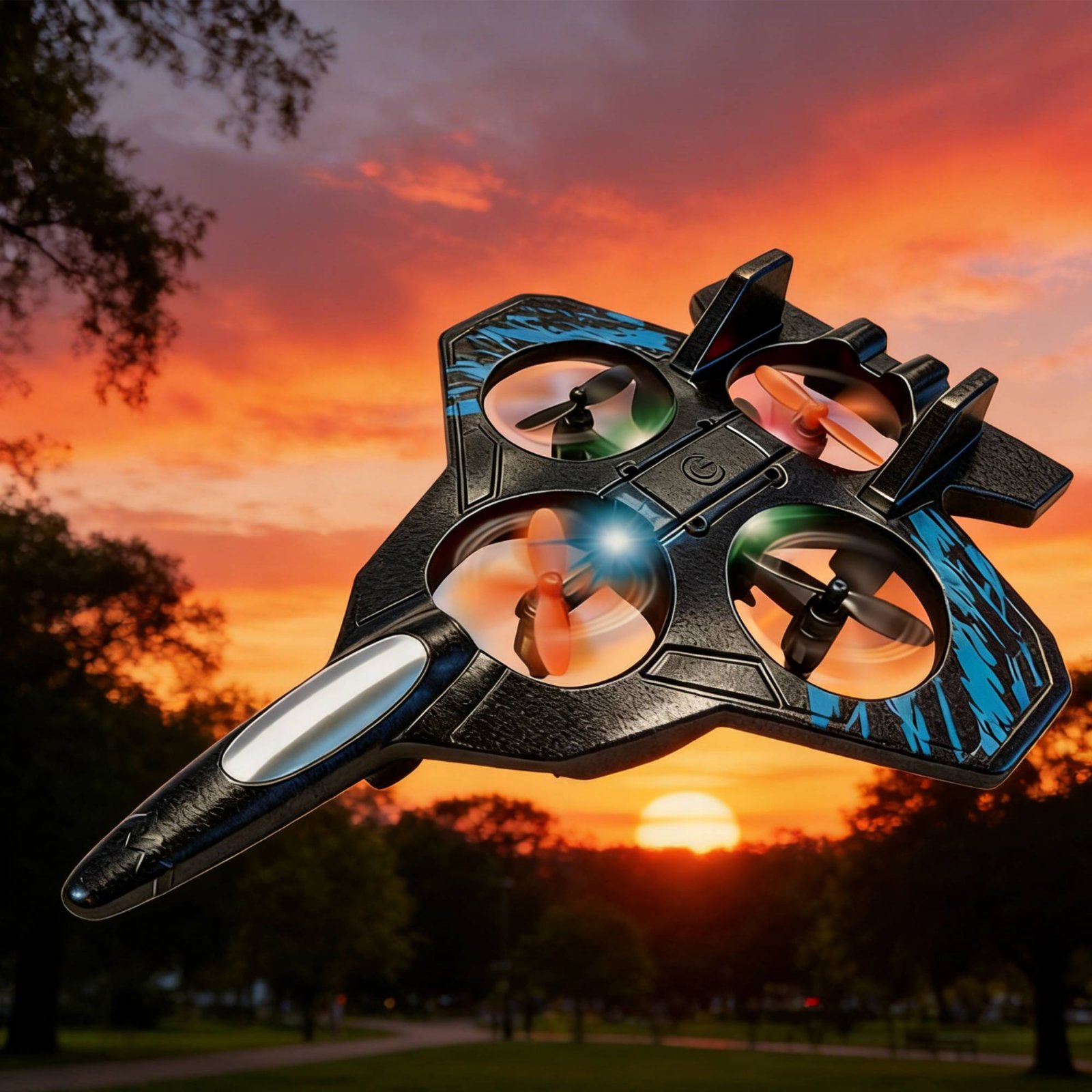 طائرة بدون طيار أكروباتية مقاو - مراجعة Drone Rc Fighter Jet وسعره