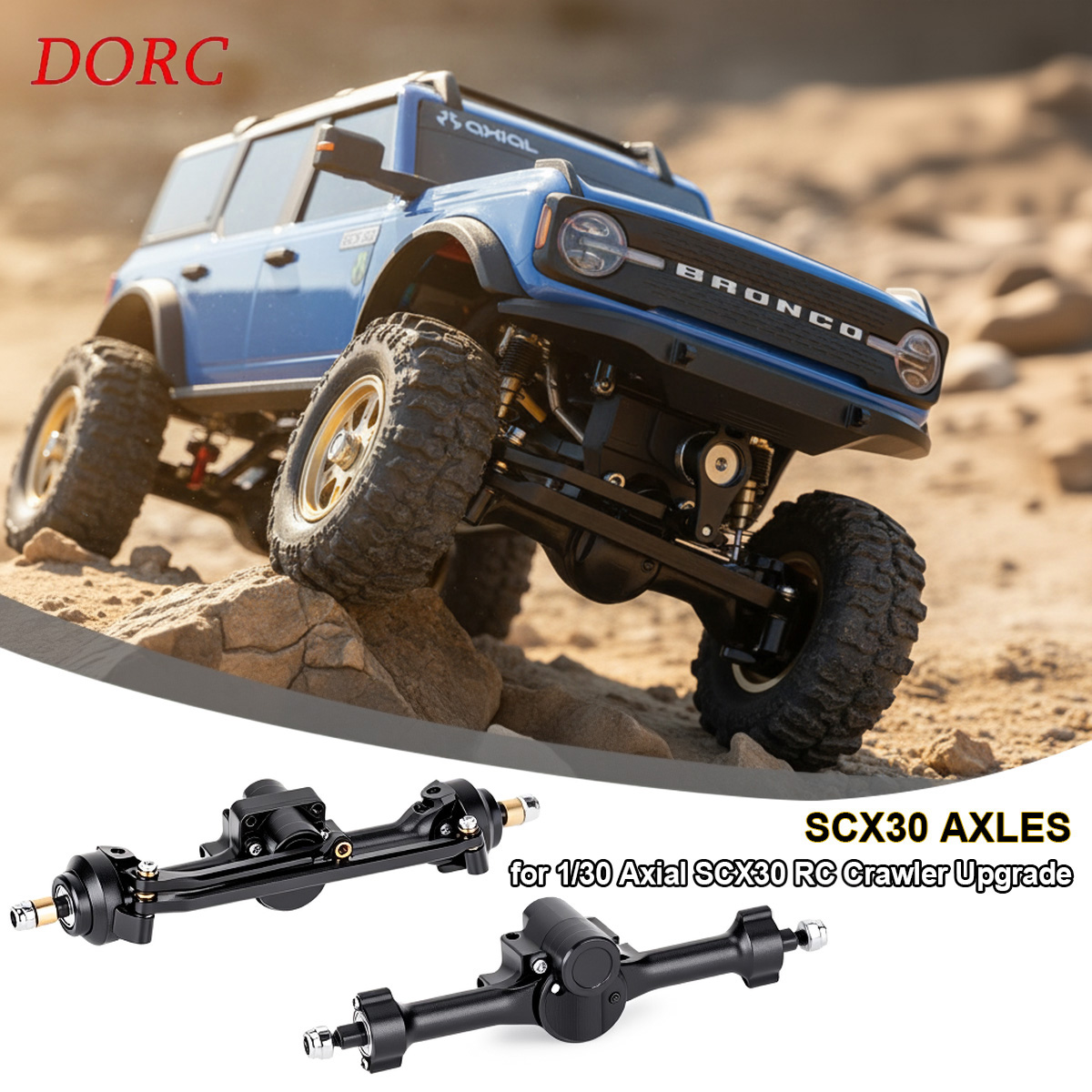 مجموعة محاور أمامية وخلفية من  - مراجعة Rc Crawler Axle Parts وسعره