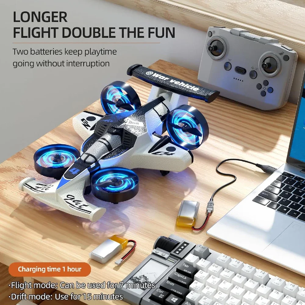سيارة طائرة بدون طيار 2 في 1 ل - مراجعة Rc Drone And Flying Car وسعره